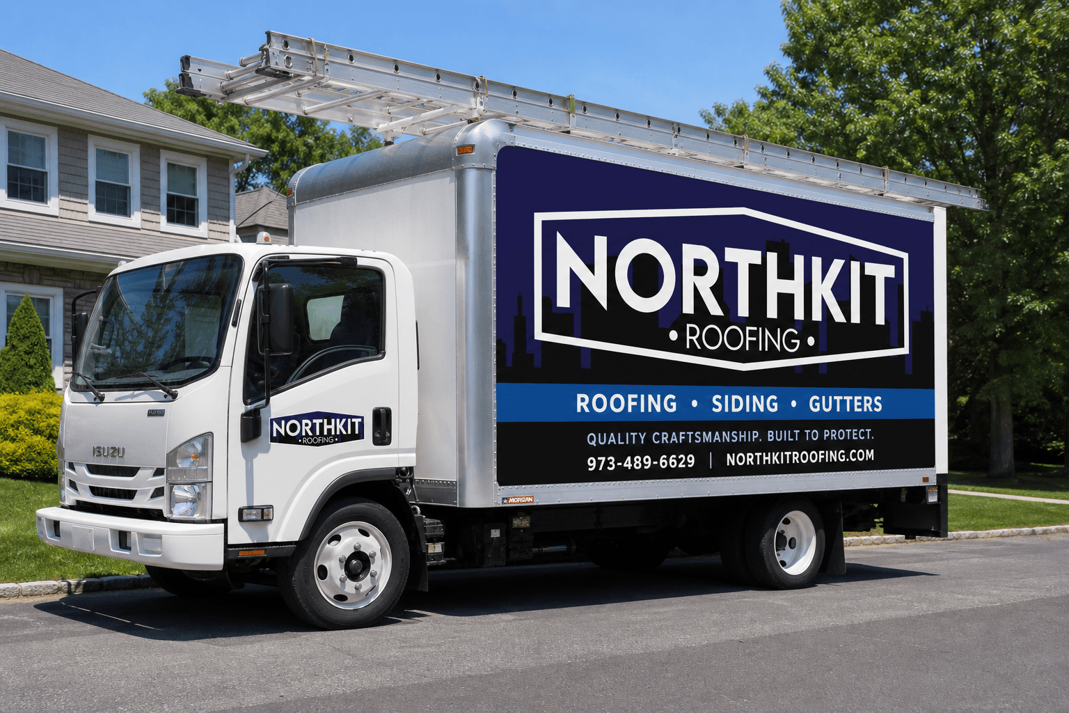 Northkit service truck at a job site